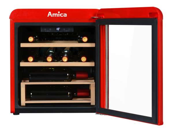 Amica WKR 341 910 R Weinkühlschrank - Rot